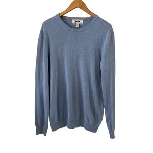 Joseph Abboud Modern Fit Pullover Sweater Men's Medium Light Blue Pima Cotton